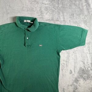 Vintage The Warthog Polo Shirt Mens Small Green Short Sleeve Cotton